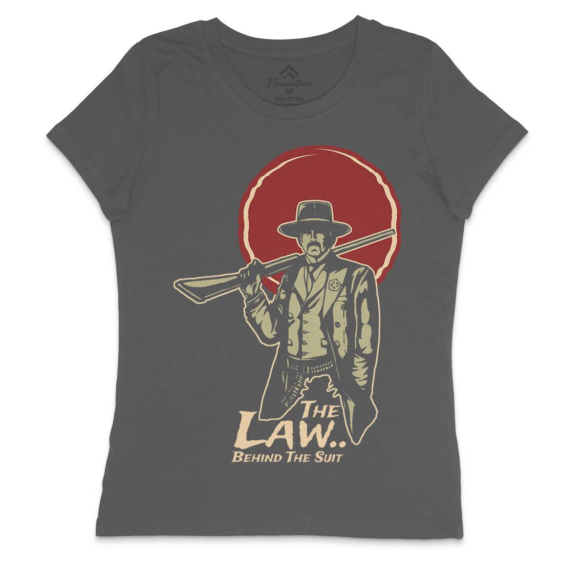 Law Behind Womens Crew Neck T-Shirt American A382