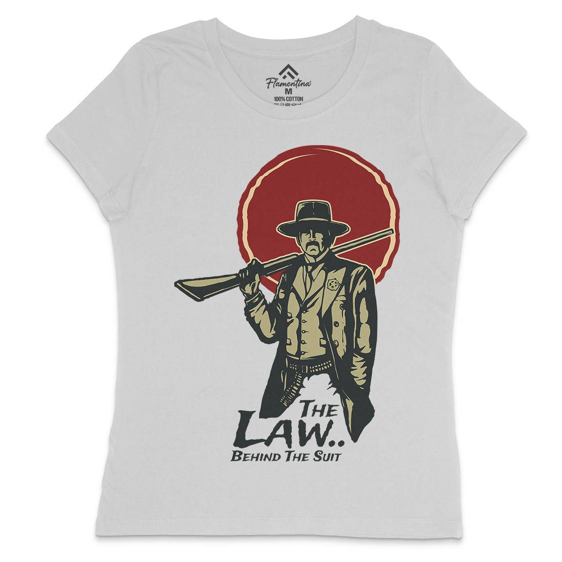 Law Behind Womens Crew Neck T-Shirt American A382
