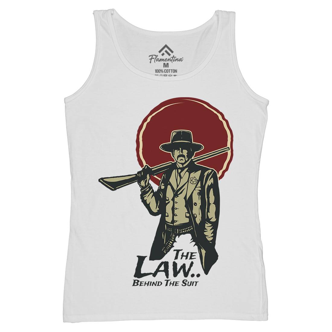 Law Behind Womens Organic Tank Top Vest American A382