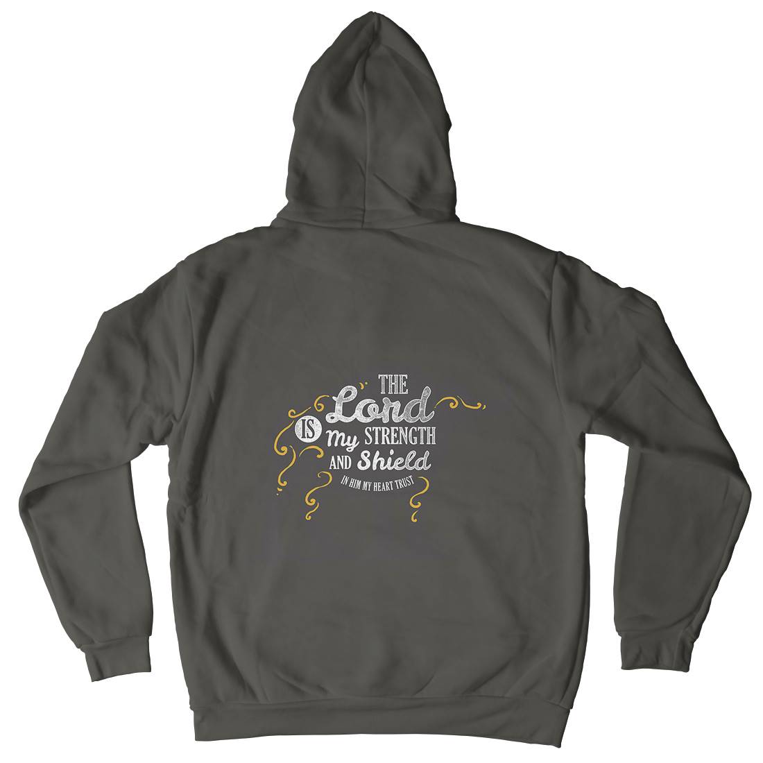 Lord Is My Strength Mens Hoodie With Pocket Religion A383