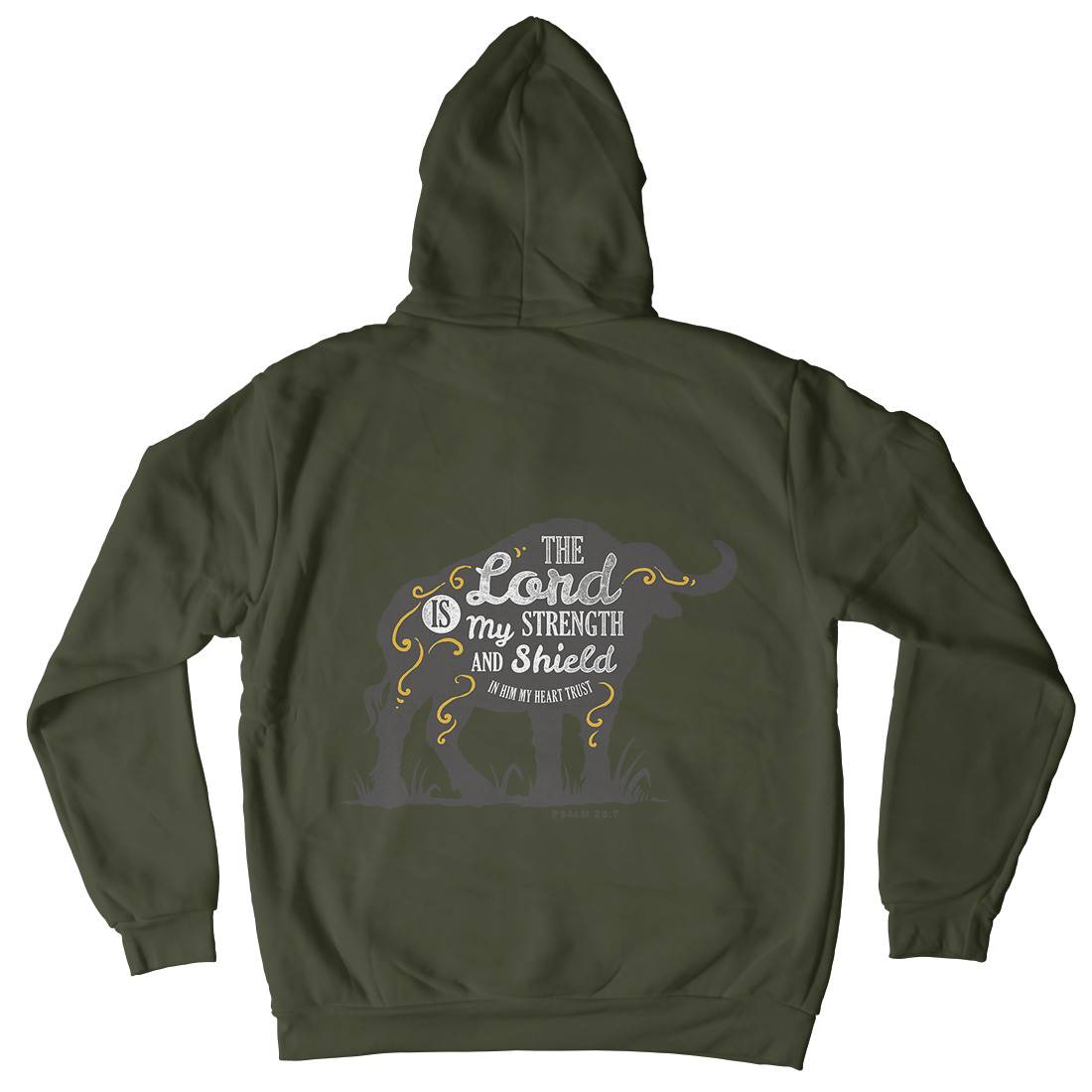 Lord Is My Strength Kids Crew Neck Hoodie Religion A383