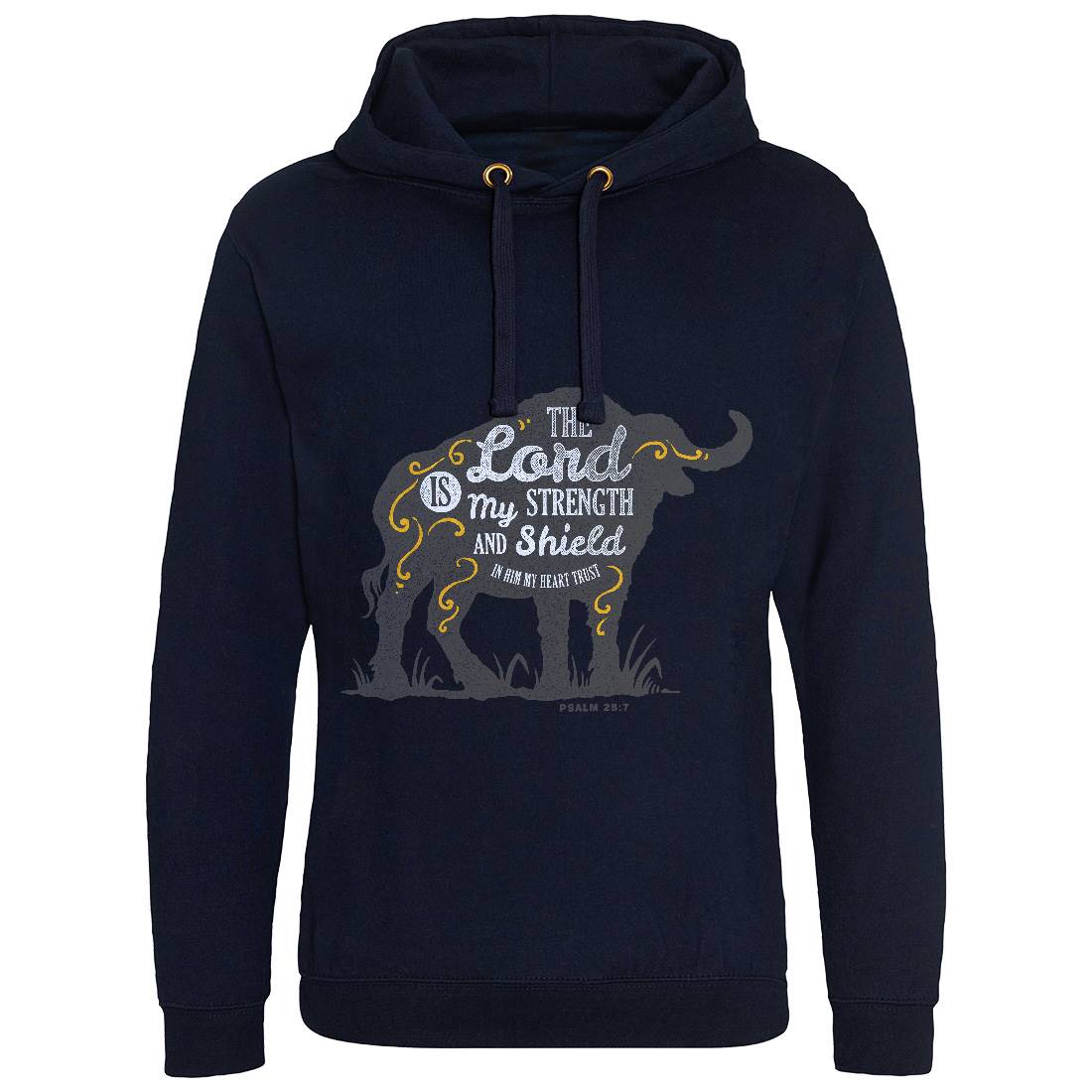 Lord Is My Strength Mens Hoodie Without Pocket Religion A383