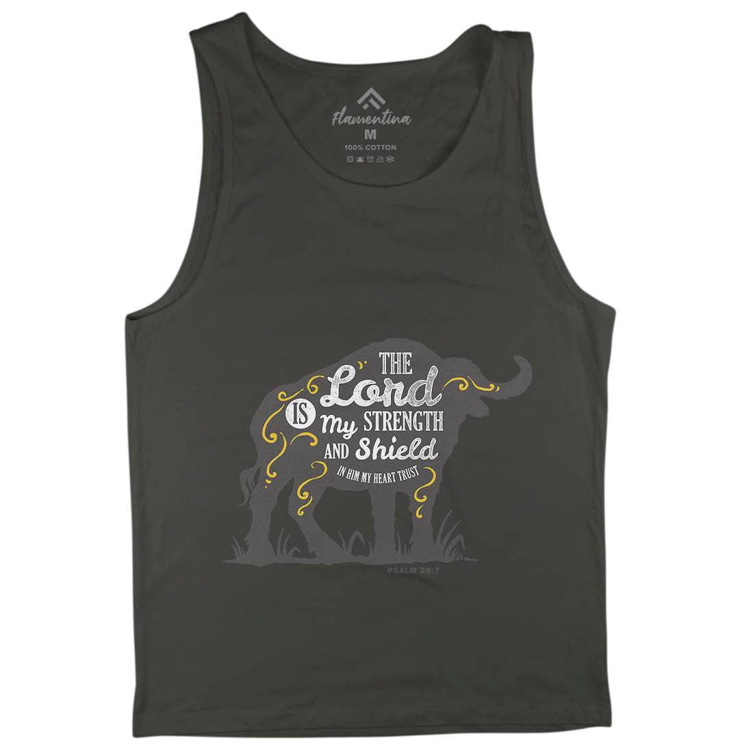 Lord Is My Strength Mens Tank Top Vest Religion A383