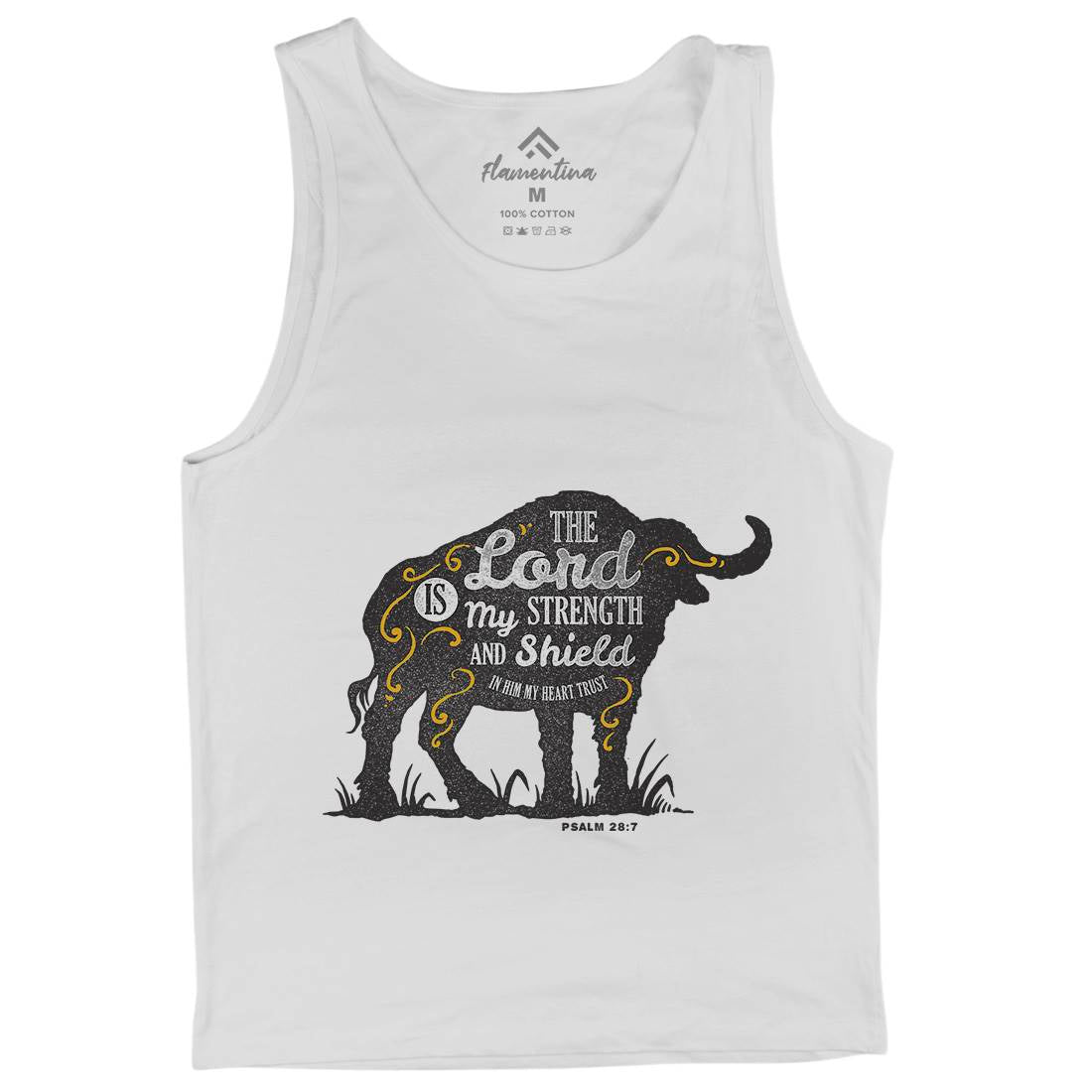 Lord Is My Strength Mens Tank Top Vest Religion A383