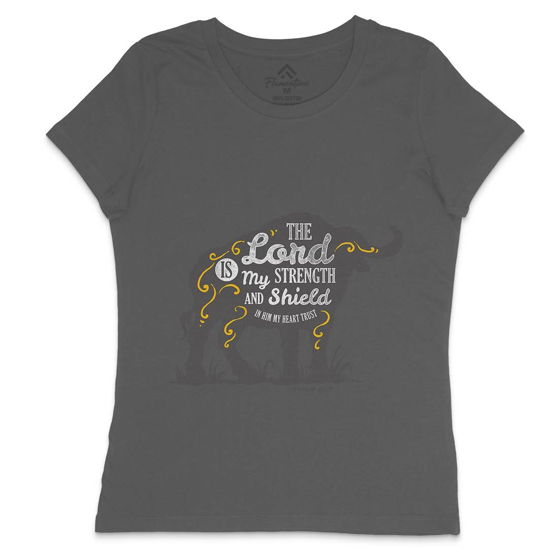 Lord Is My Strength Womens Crew Neck T-Shirt Religion A383