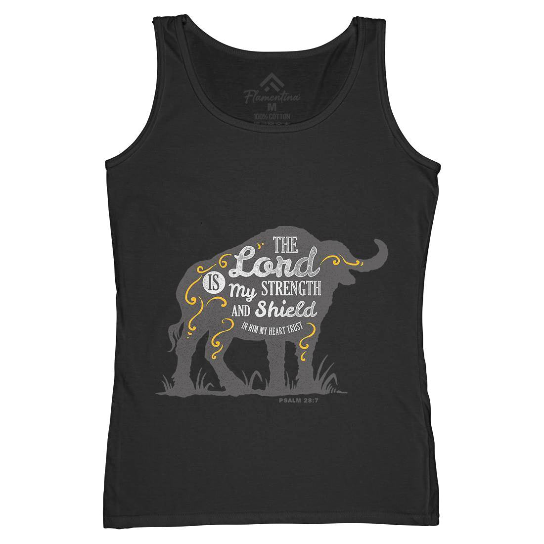 Lord Is My Strength Womens Organic Tank Top Vest Religion A383