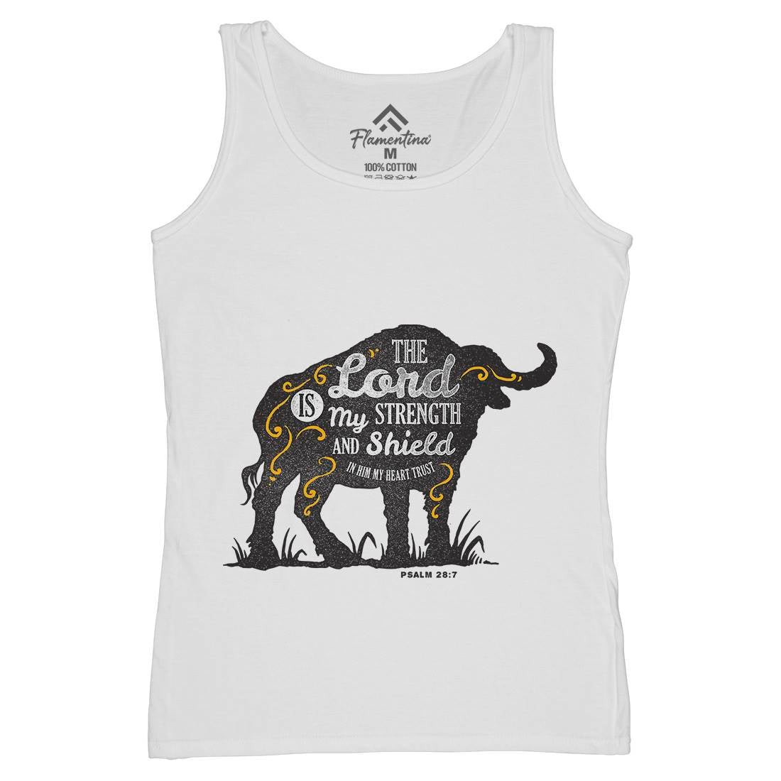 Lord Is My Strength Womens Organic Tank Top Vest Religion A383