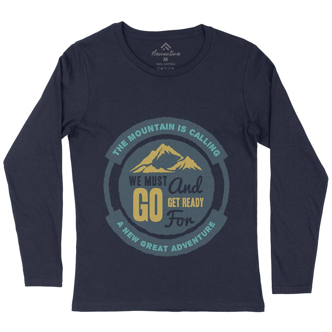 Mountain Womens Long Sleeve T-Shirt Nature A384