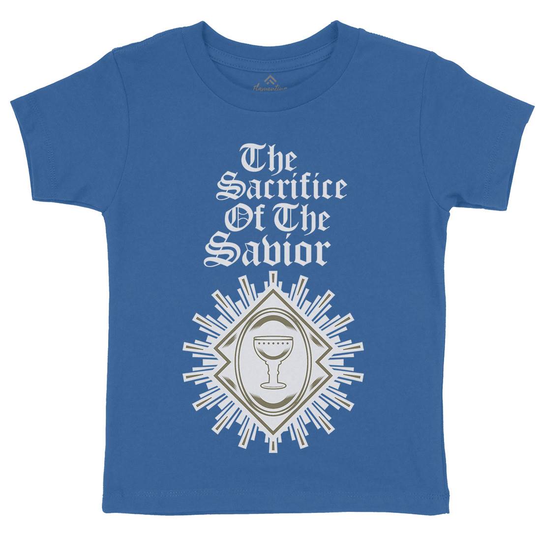 Sacrifice Of The Saviour Kids Crew Neck T-Shirt Religion A385