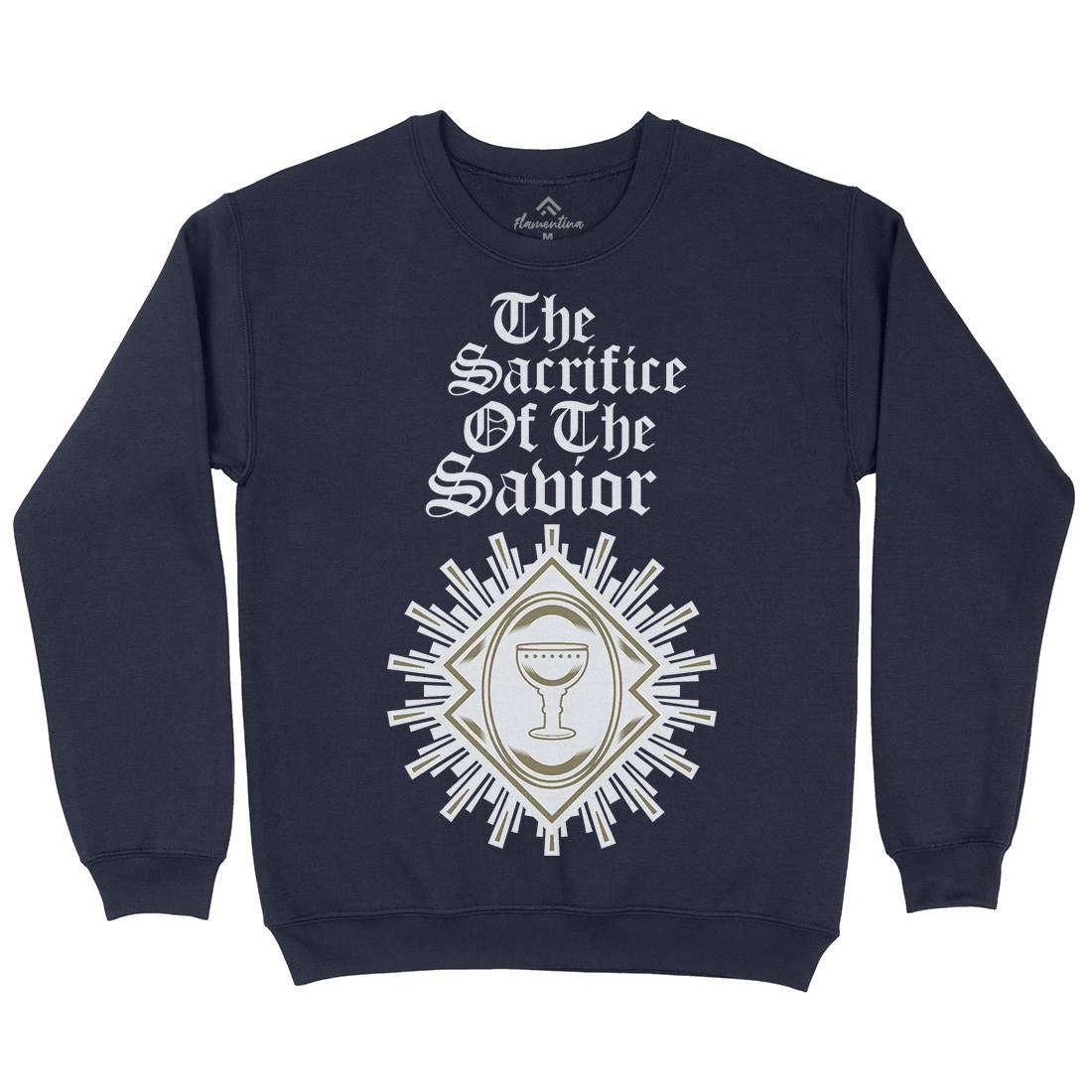 Sacrifice Of The Saviour Mens Crew Neck Sweatshirt Religion A385