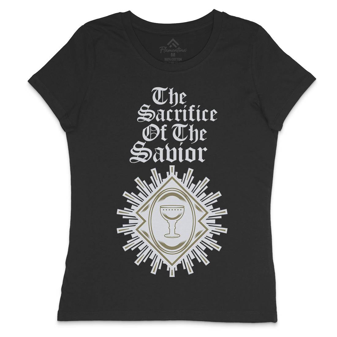 Sacrifice Of The Saviour Womens Crew Neck T-Shirt Religion A385