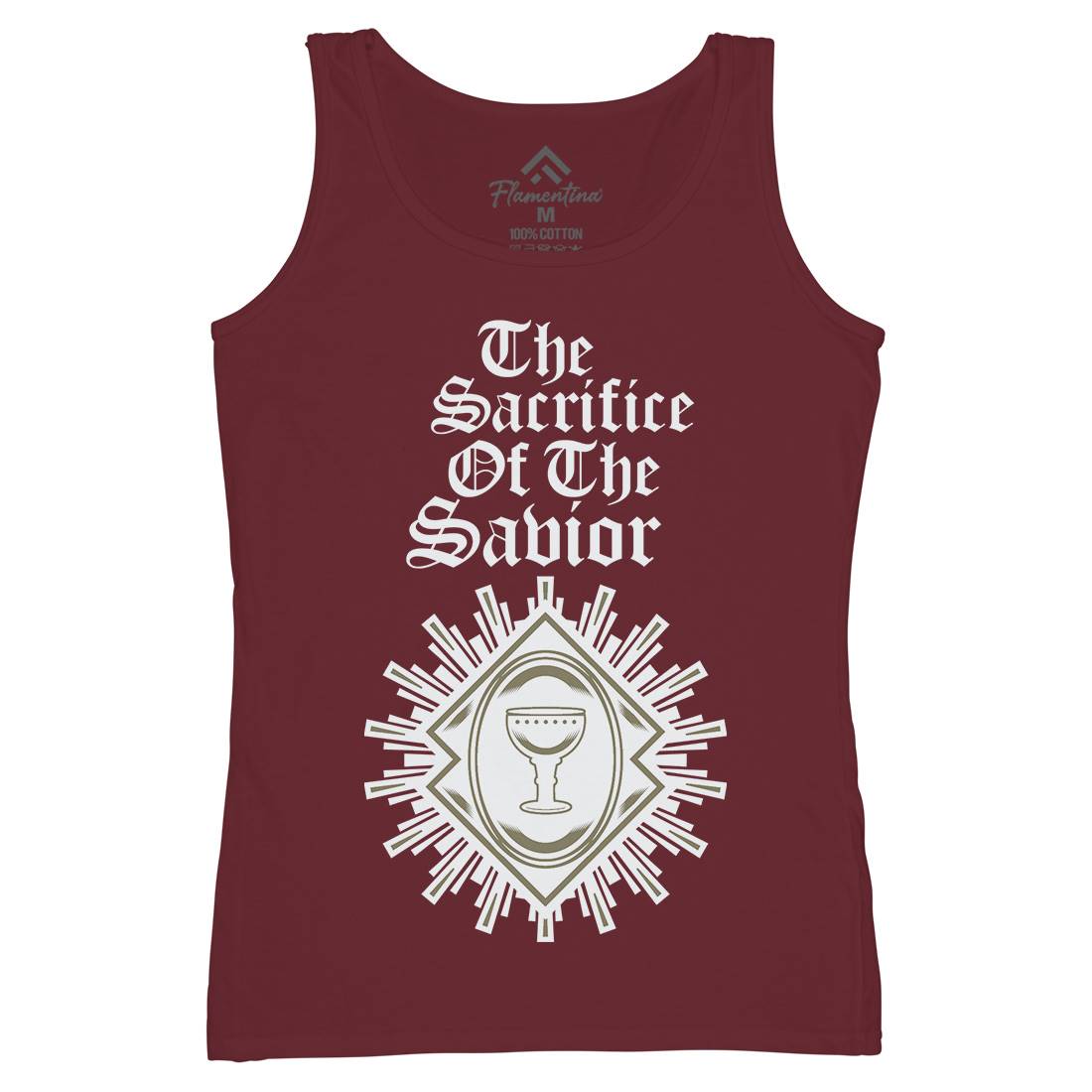 Sacrifice Of The Saviour Womens Organic Tank Top Vest Religion A385