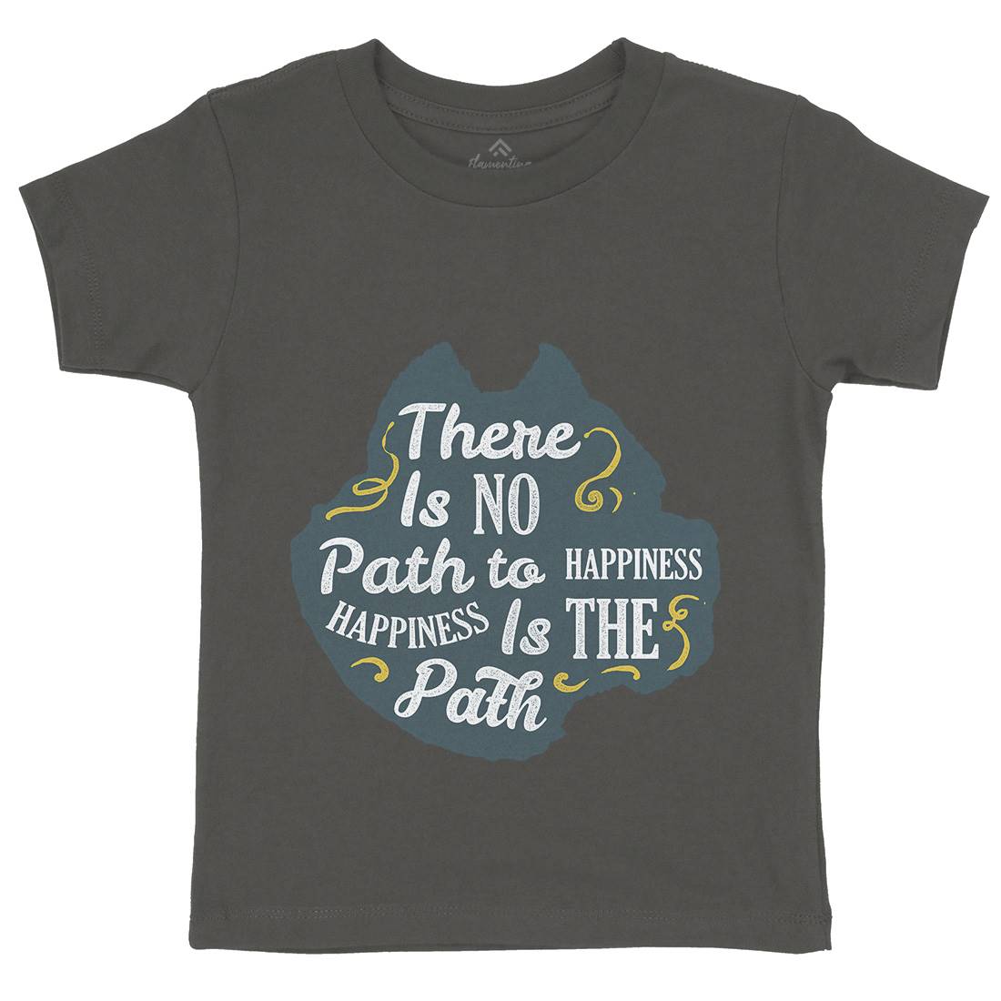 There Is No Path Kids Organic Crew Neck T-Shirt Religion A387
