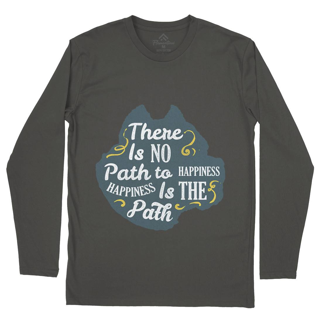There Is No Path Mens Long Sleeve T-Shirt Religion A387