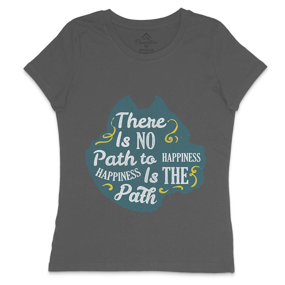 There Is No Path Womens Crew Neck T-Shirt Religion A387