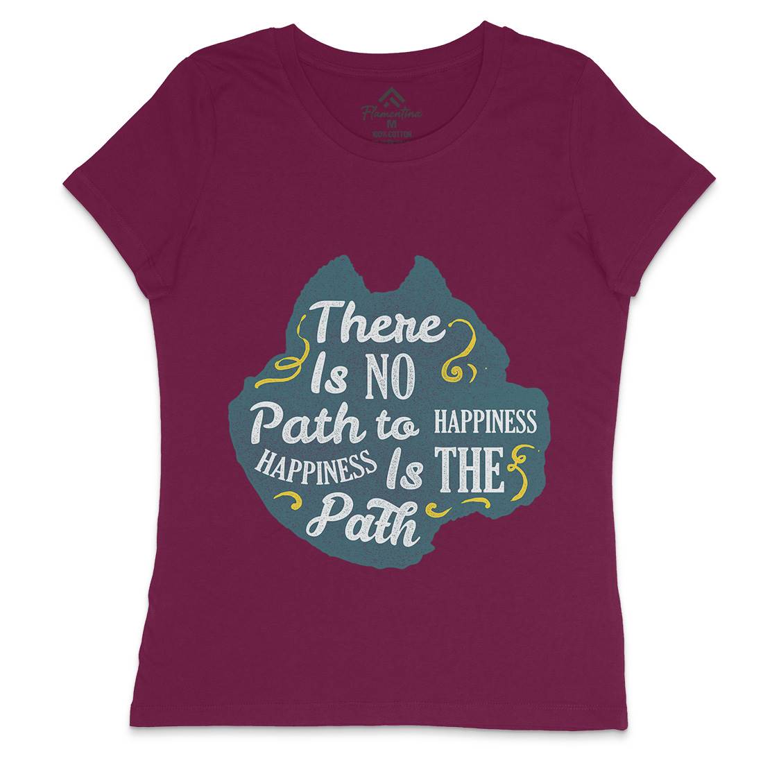 There Is No Path Womens Crew Neck T-Shirt Religion A387