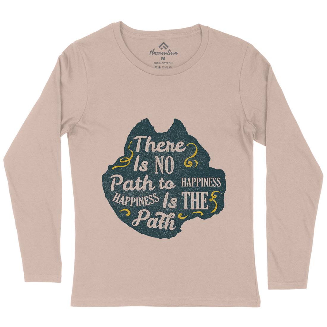There Is No Path Womens Long Sleeve T-Shirt Religion A387