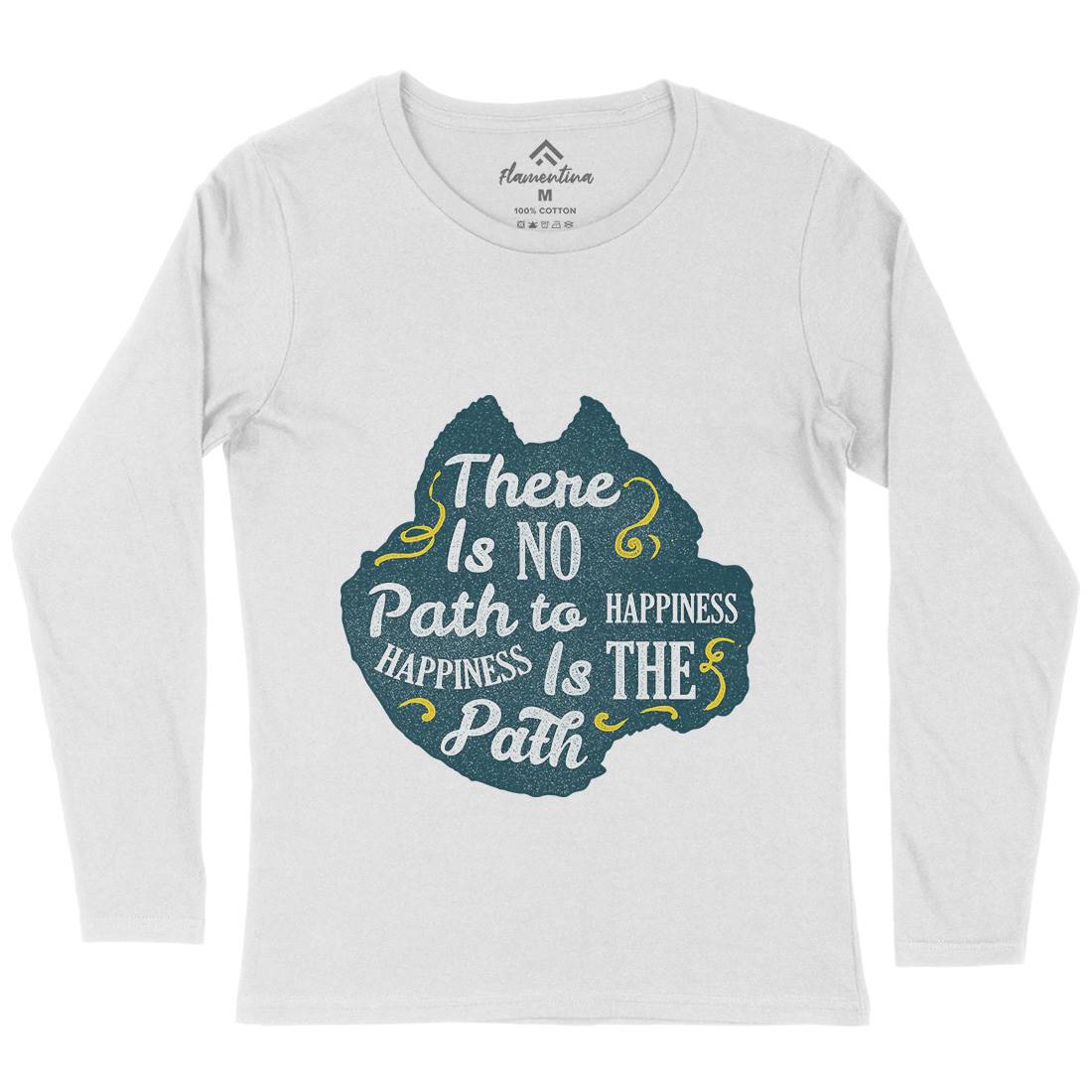 There Is No Path Womens Long Sleeve T-Shirt Religion A387