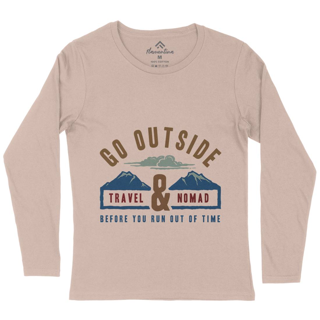 Travel And Nomad Womens Long Sleeve T-Shirt Nature A388