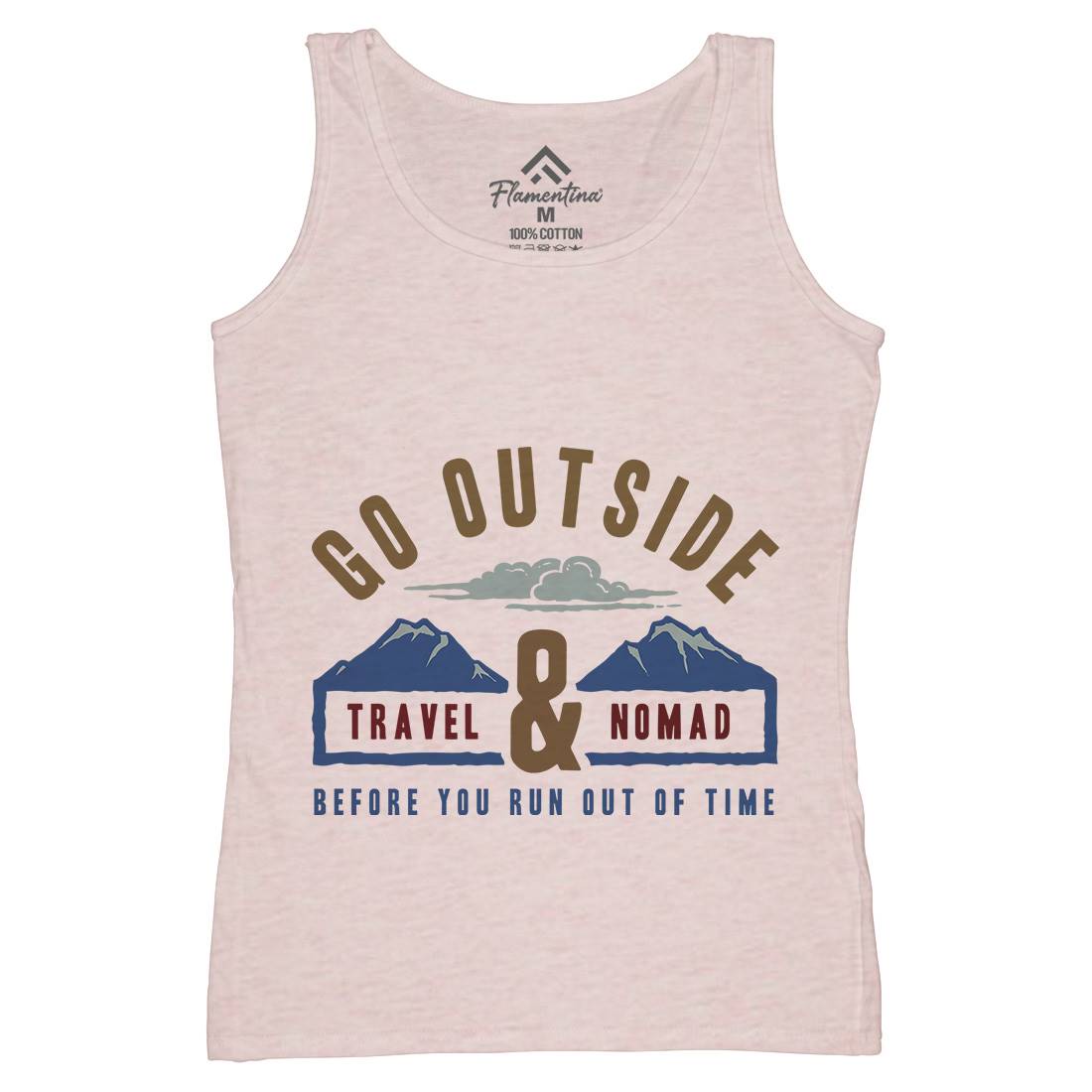 Travel And Nomad Womens Organic Tank Top Vest Nature A388