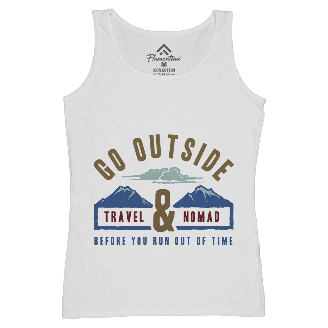 Travel And Nomad Womens Organic Tank Top Vest Nature A388