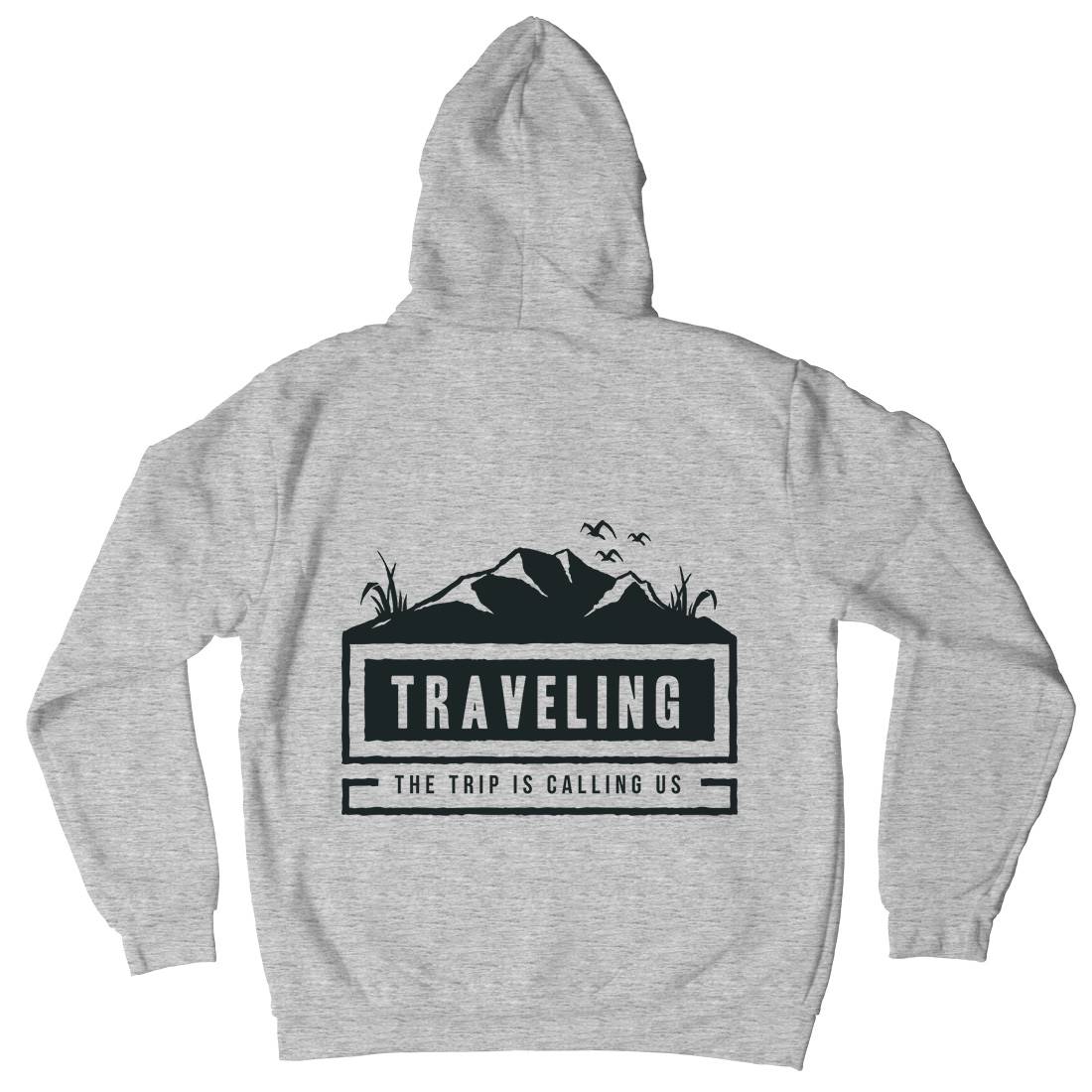 Traveling Outdoor Kids Crew Neck Hoodie Nature A389