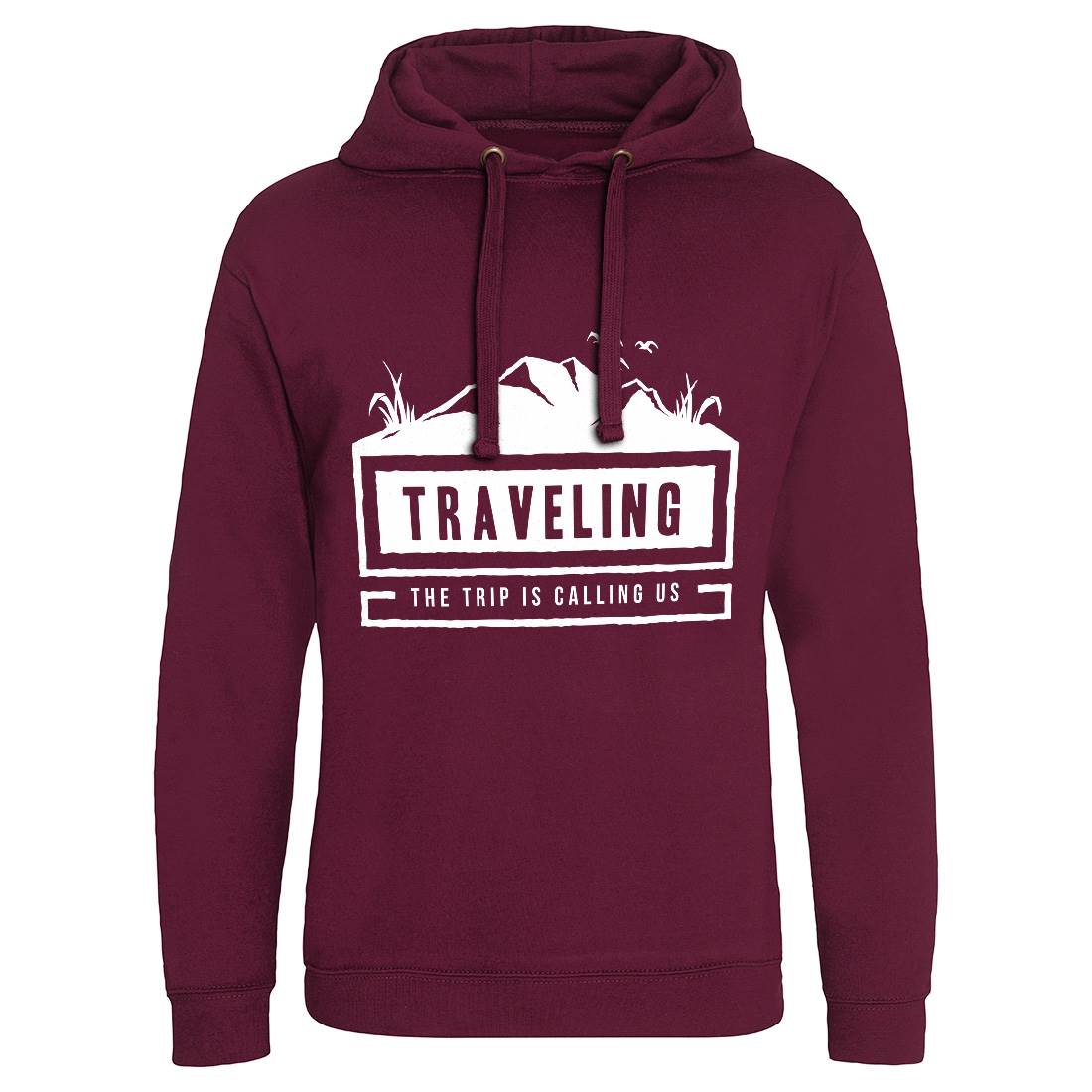 Traveling Outdoor Mens Hoodie Without Pocket Nature A389