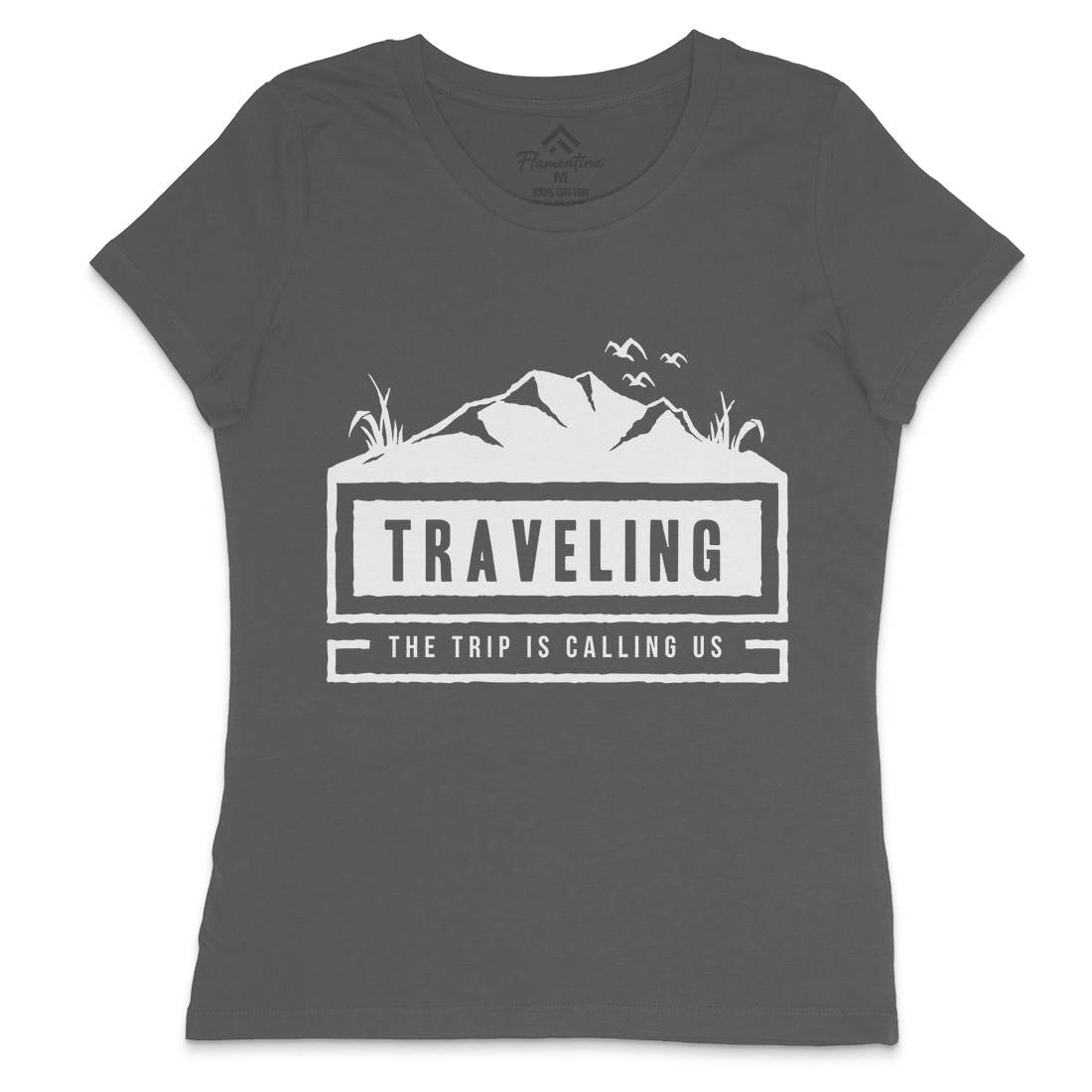 Traveling Outdoor Womens Crew Neck T-Shirt Nature A389