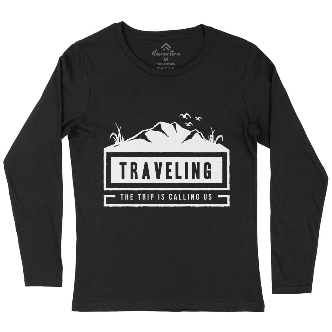 Traveling Outdoor Womens Long Sleeve T-Shirt Nature A389