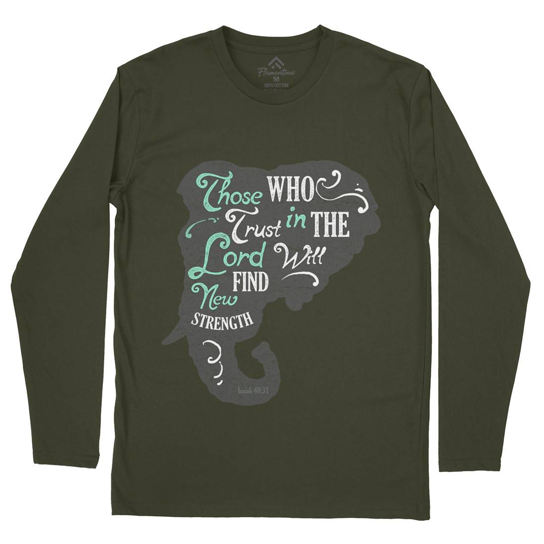Trust In The Lord Mens Long Sleeve T-Shirt Religion A390