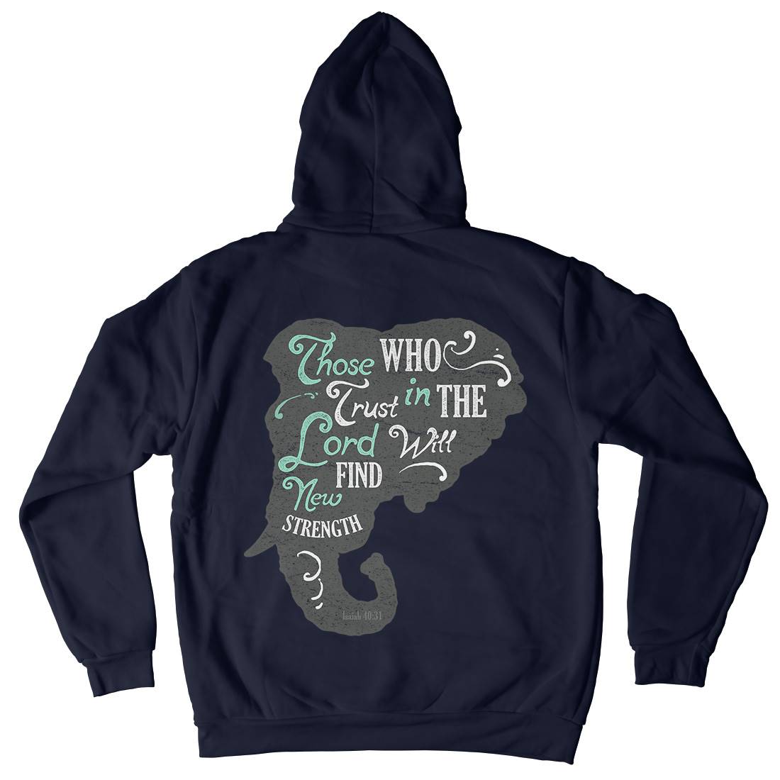 Trust In The Lord Mens Hoodie With Pocket Religion A390
