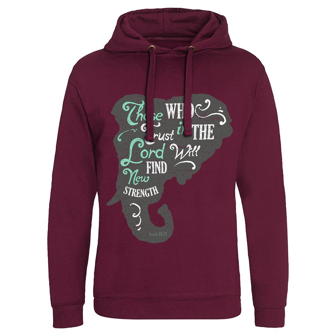 Trust In The Lord Mens Hoodie Without Pocket Religion A390