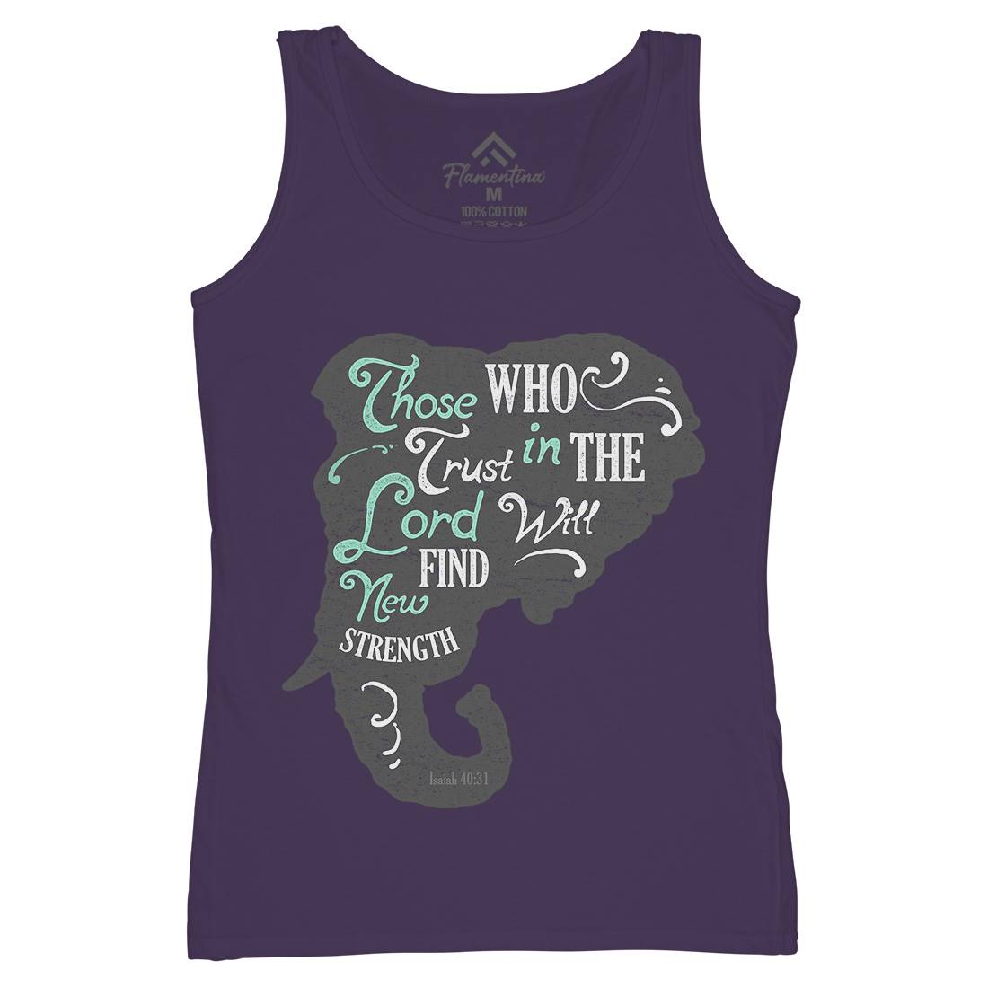 Trust In The Lord Womens Organic Tank Top Vest Religion A390