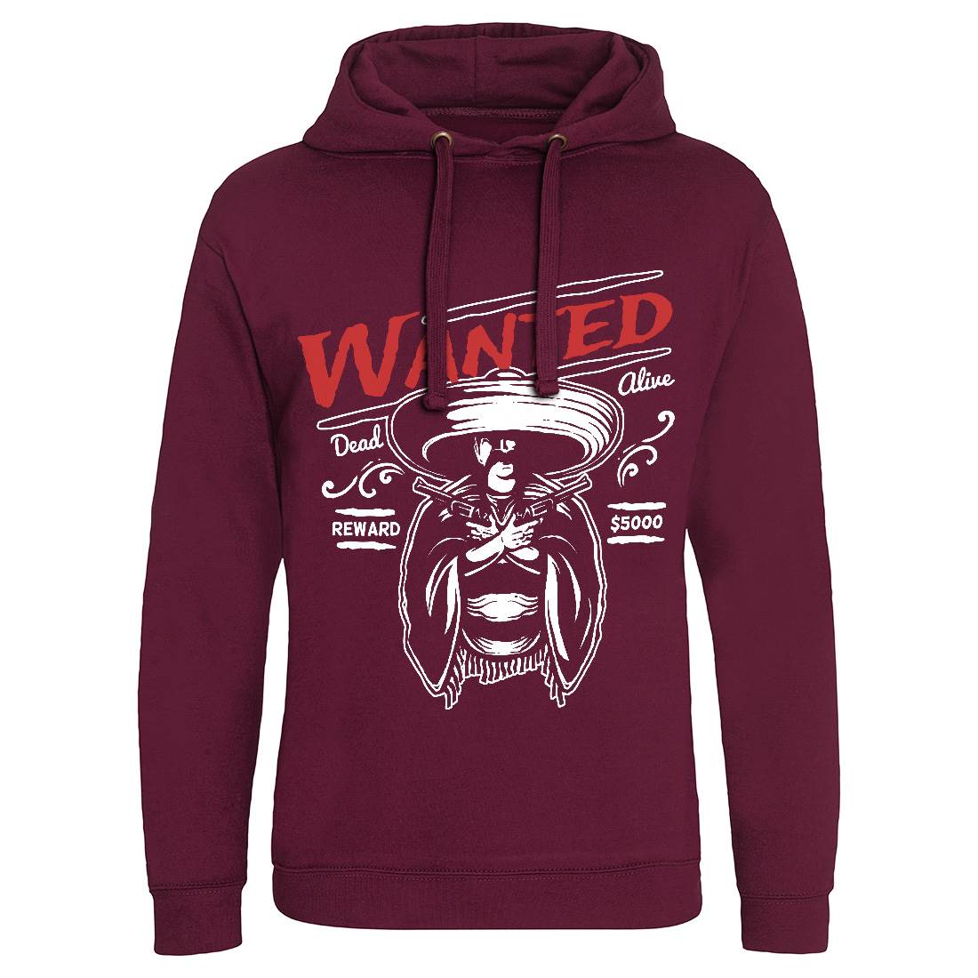 Wanted Mens Hoodie Without Pocket American A391