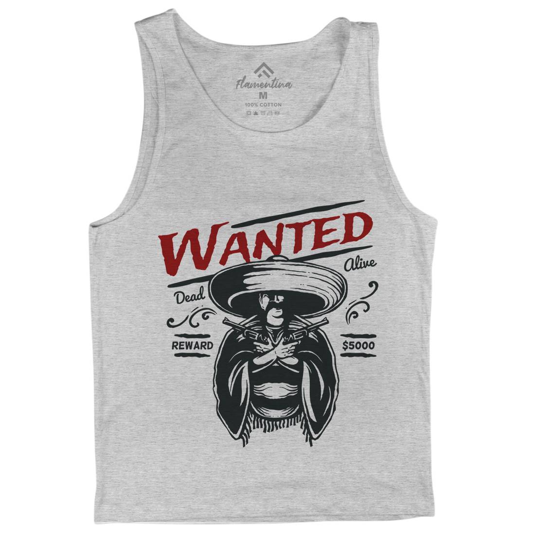 Wanted Mens Tank Top Vest American A391