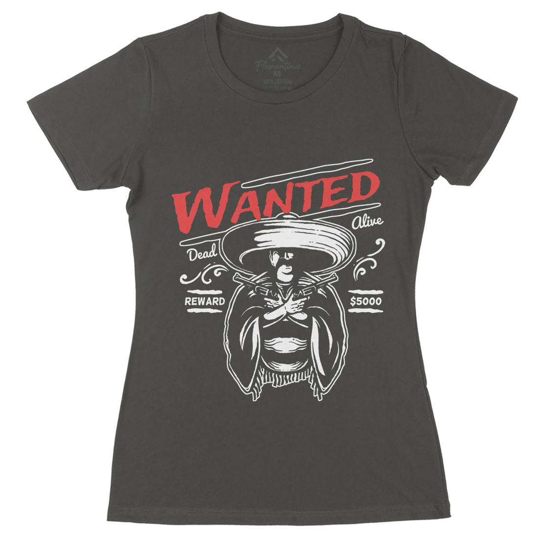 Wanted Womens Organic Crew Neck T-Shirt American A391