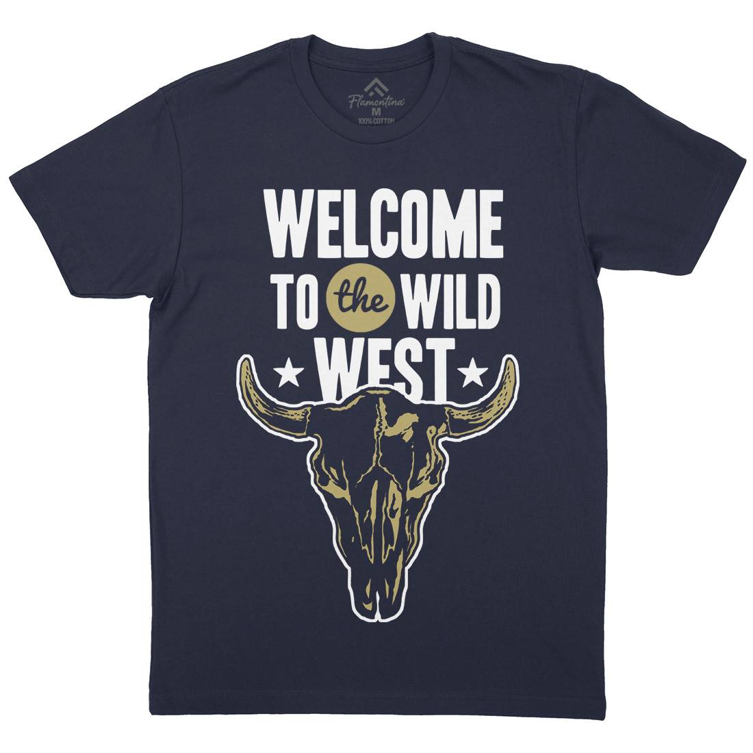 Welcome To The Wild West Mens Crew Neck T-Shirt American A393