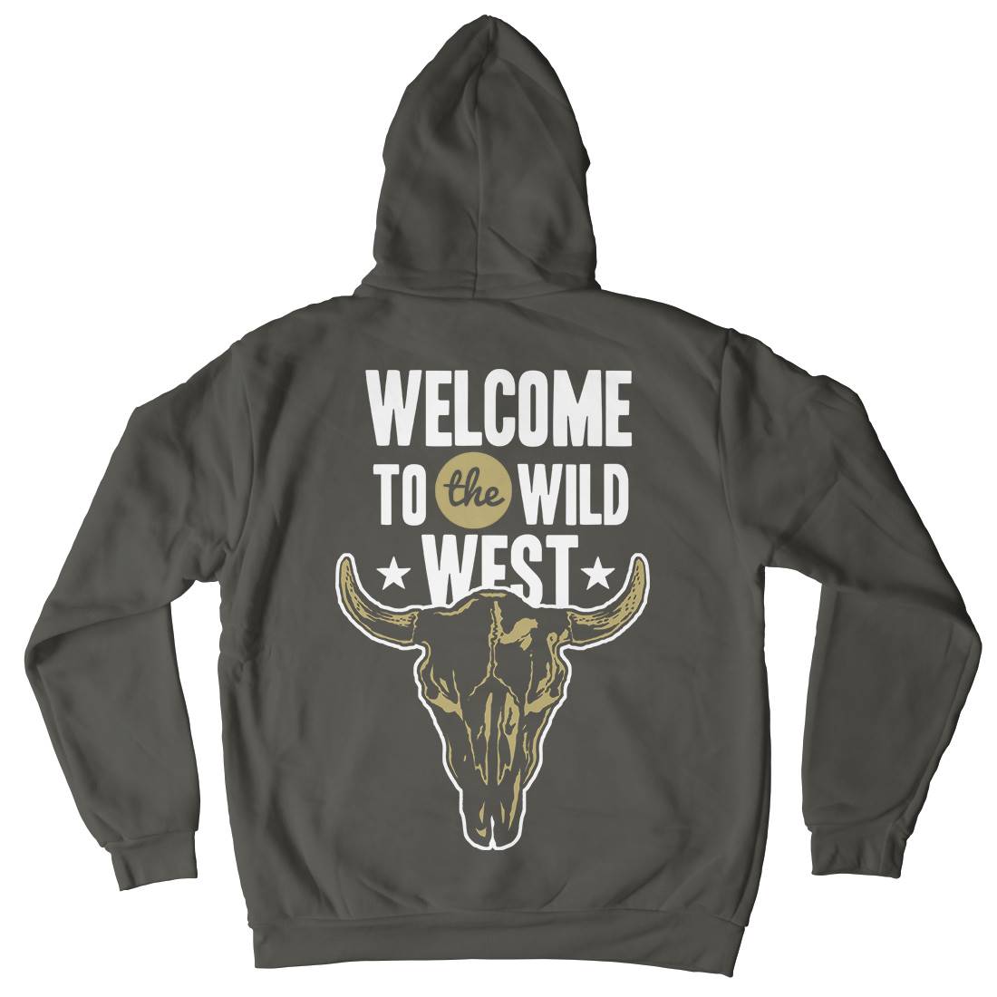 Welcome To The Wild West Mens Hoodie With Pocket American A393