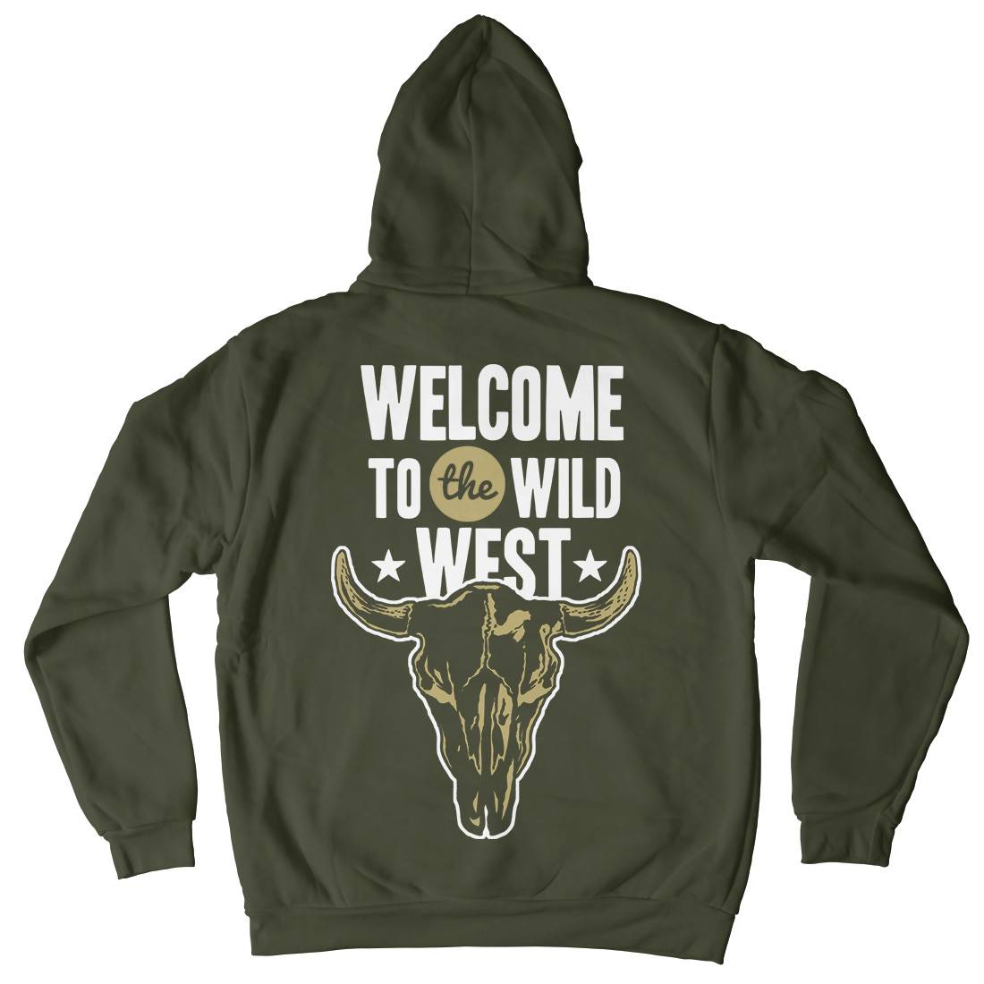 Welcome To The Wild West Kids Crew Neck Hoodie American A393