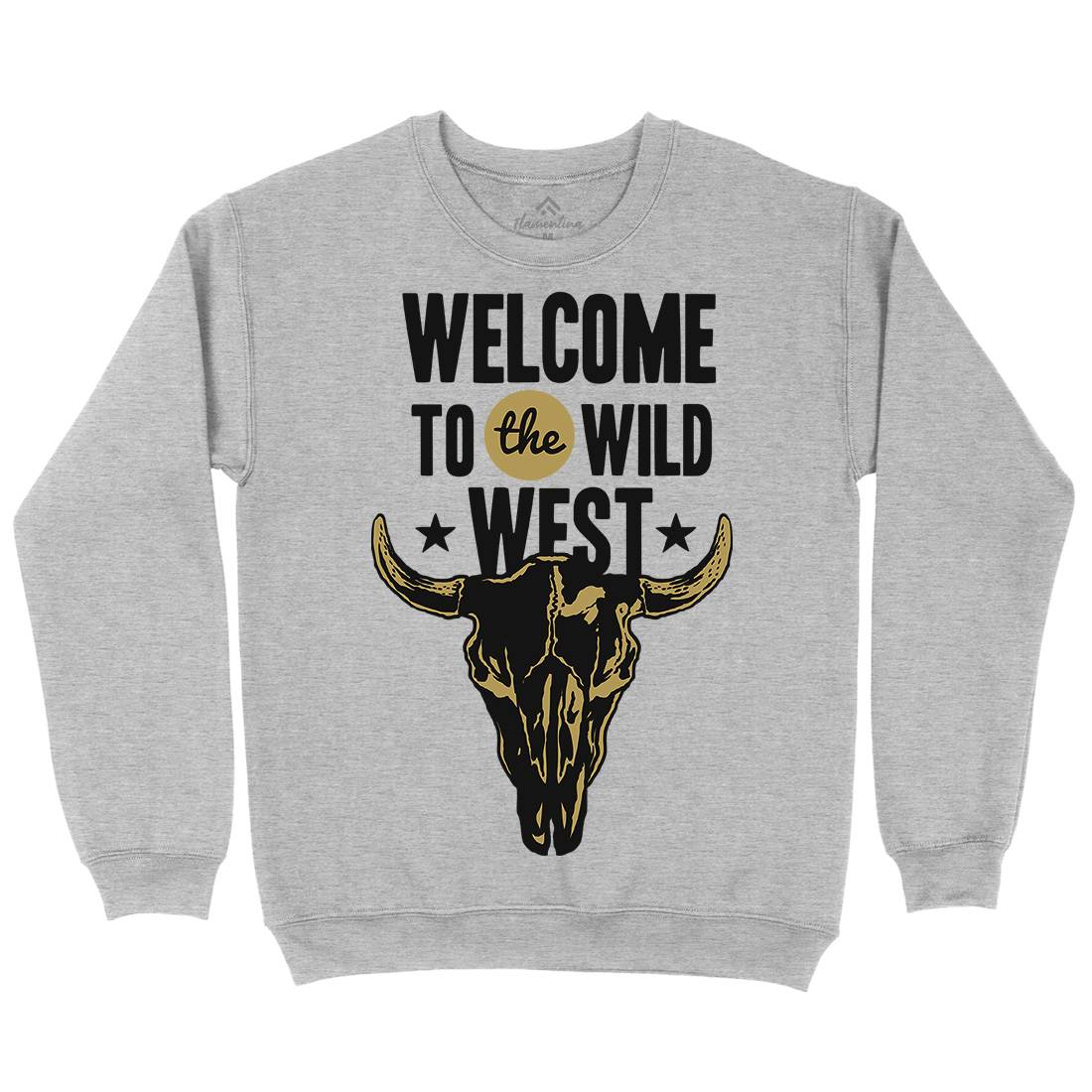 Welcome To The Wild West Mens Crew Neck Sweatshirt American A393