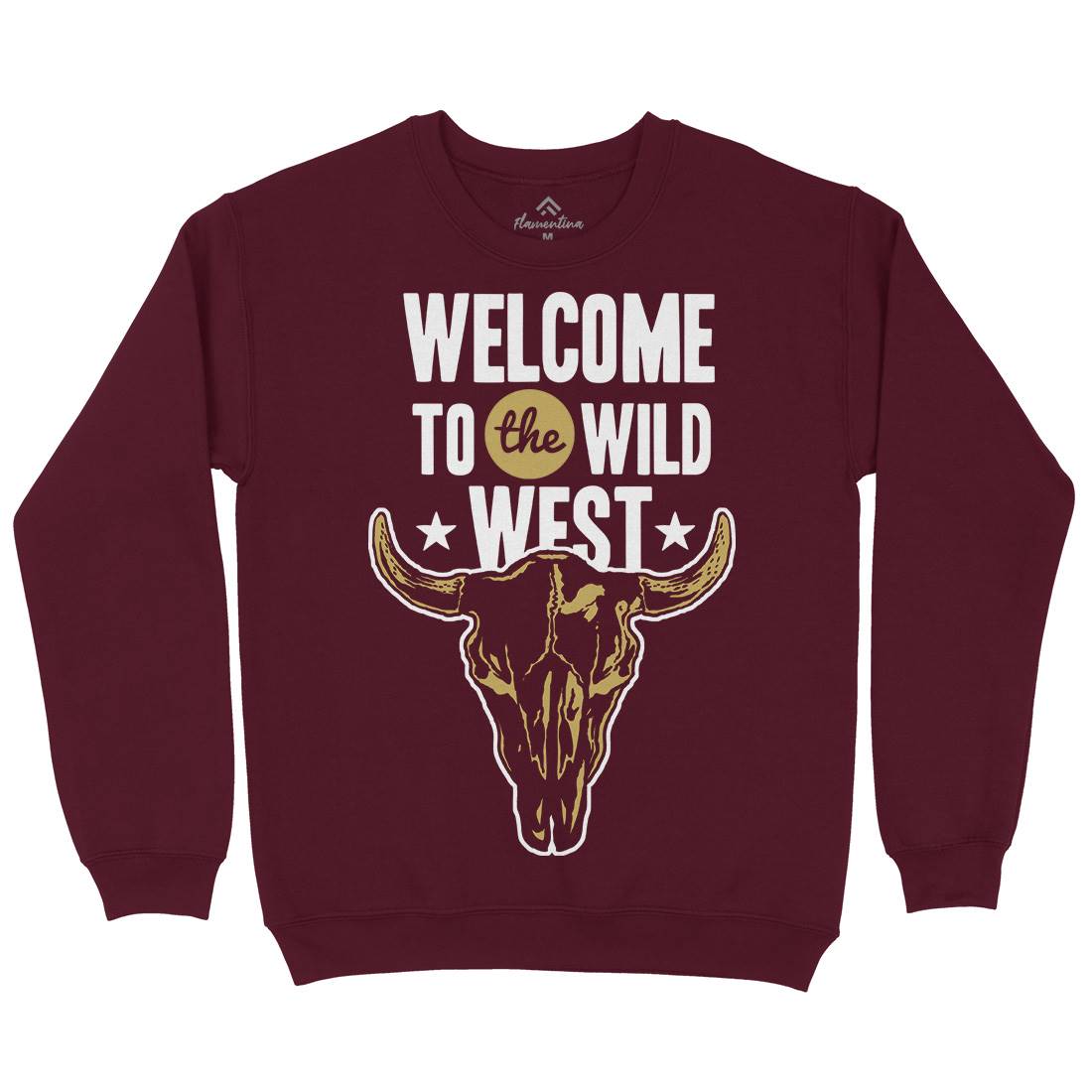 Welcome To The Wild West Mens Crew Neck Sweatshirt American A393