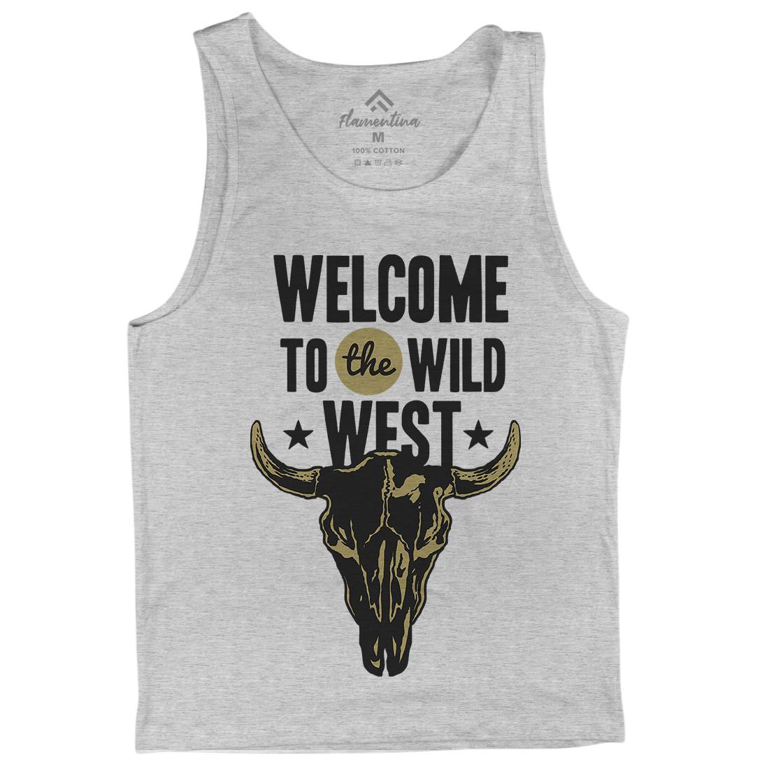 Welcome To The Wild West Mens Tank Top Vest American A393