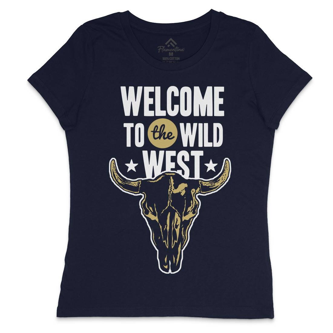 Welcome To The Wild West Womens Crew Neck T-Shirt American A393