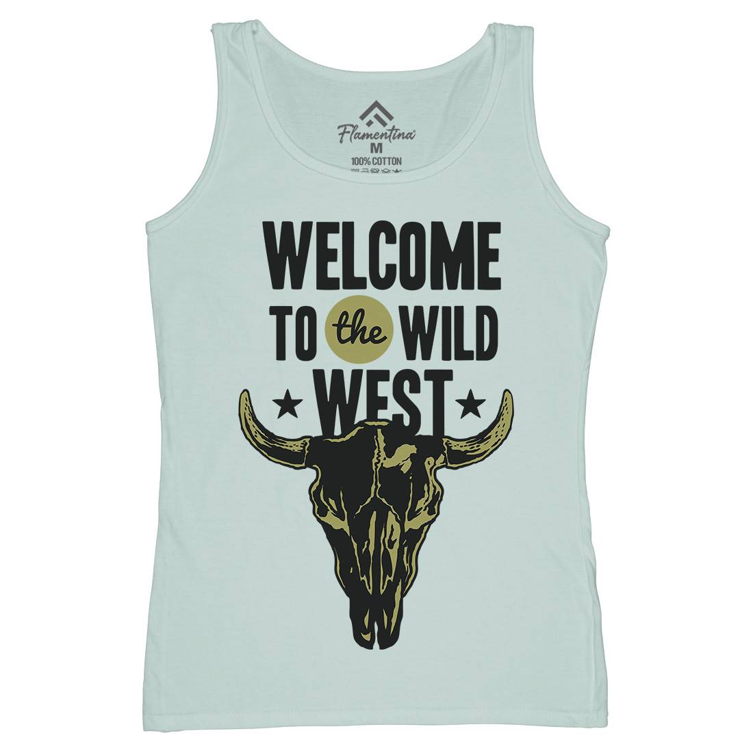 Welcome To The Wild West Womens Organic Tank Top Vest American A393