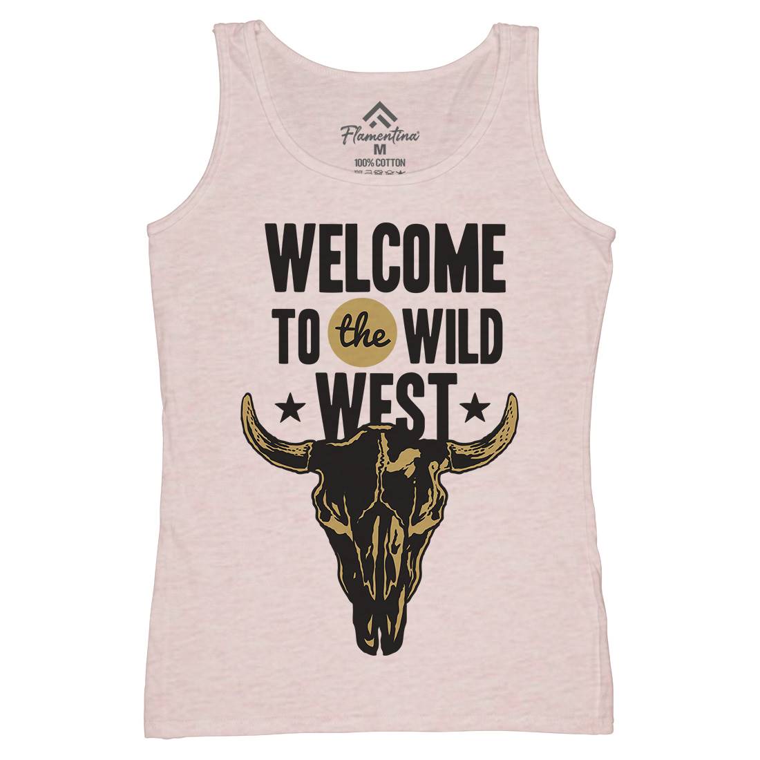 Welcome To The Wild West Womens Organic Tank Top Vest American A393