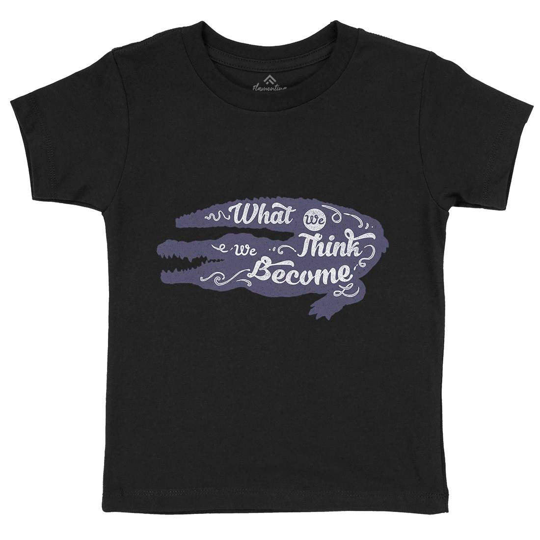 What We Think Kids Crew Neck T-Shirt Quotes A394