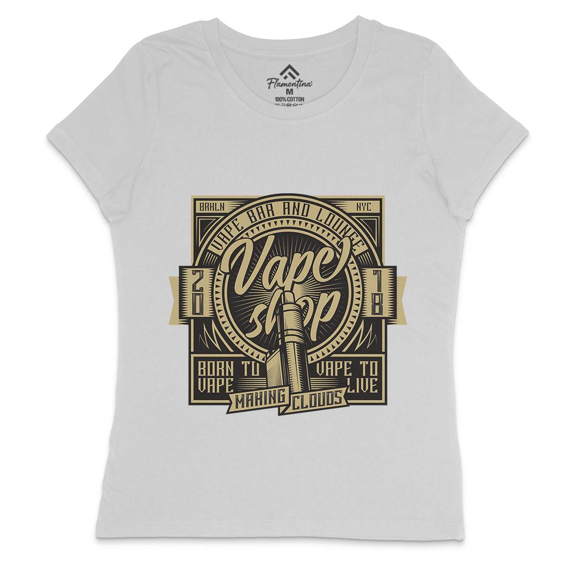 Vapeland Womens Crew Neck T-Shirt Drugs A397