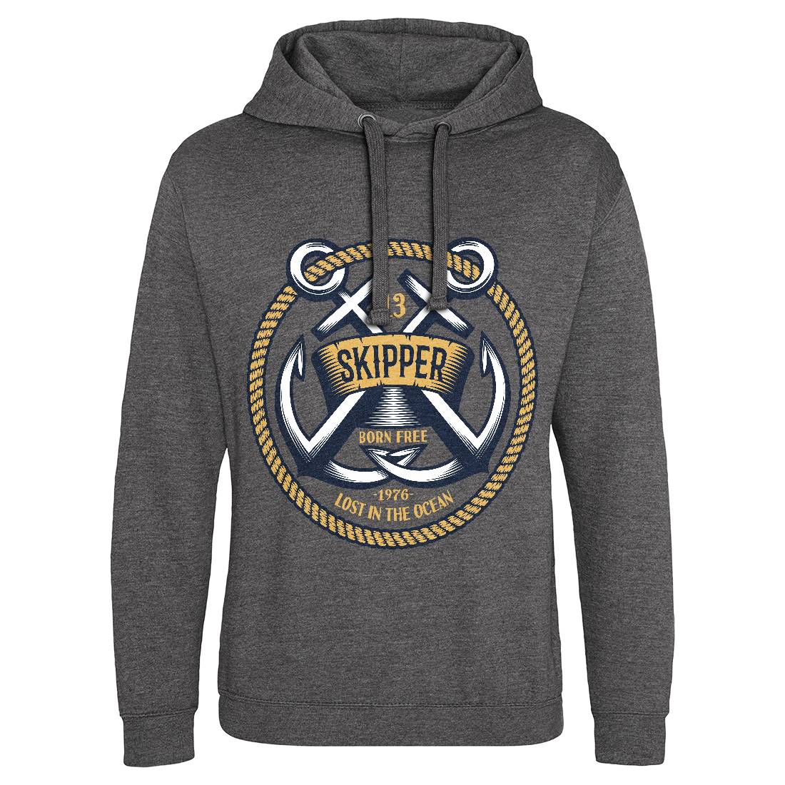Skipper Mens Hoodie Without Pocket Navy A399