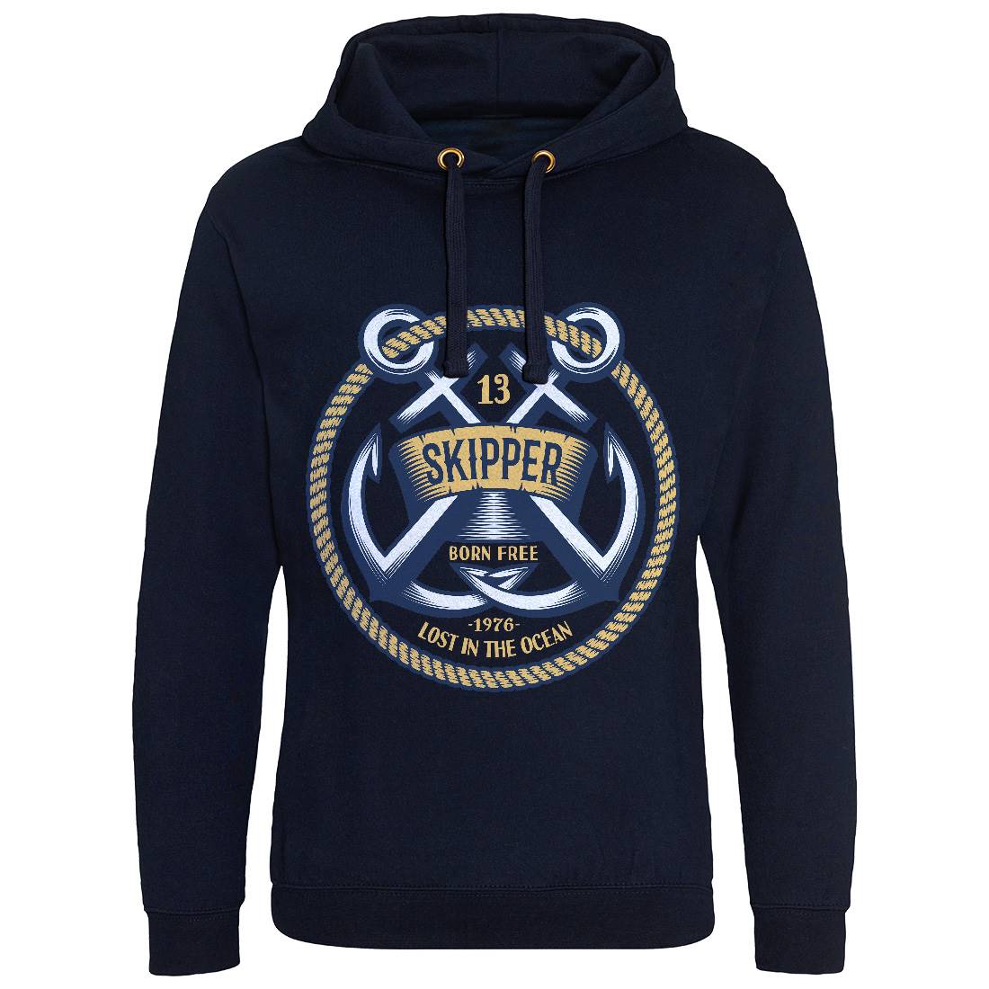 Skipper Mens Hoodie Without Pocket Navy A399