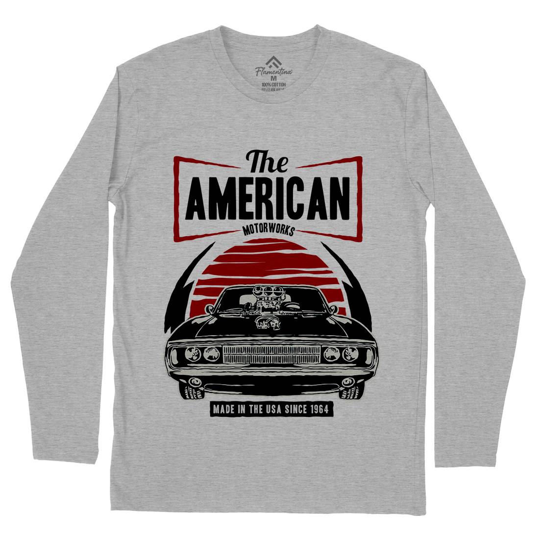 American Muscle Car Mens Long Sleeve T-Shirt Cars A401